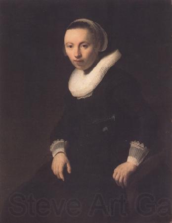 REMBRANDT Harmenszoon van Rijn Portrait of a young woman seated (mk33)